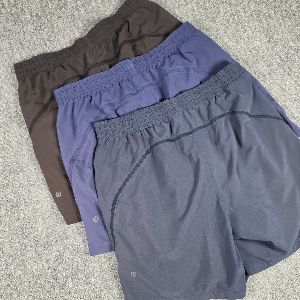 Lululemon Pace Breaker Shorts Mens XL Multicolor 7" Linerless 3 Pack Bundle